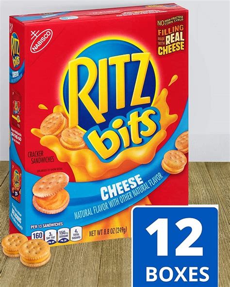 Amazon Deal Ritz Bits Cheese Sandwich Crackers Pack Of 12 Boxes