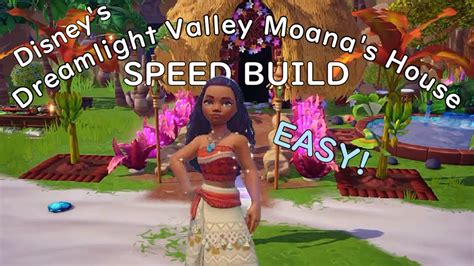 EASY Moana Speed Build Disney Dreamlight Valley Decorating YouTube