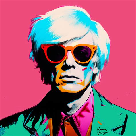 Portrait of the Pop Art King Andy Warhol by Vava Venezia Dellert (2023 ...