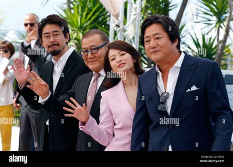 L R Director Hong Jin Na Cast Members Jun Kunimura Chun Woo Hee And