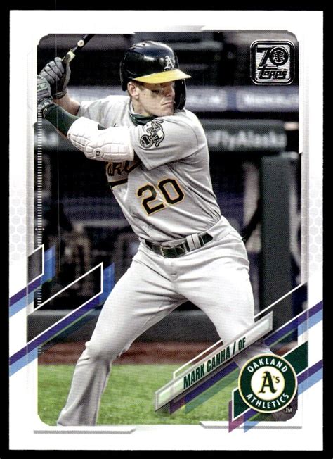 Mark Canha Oakland Athletics Topps Baseball Card Ebay