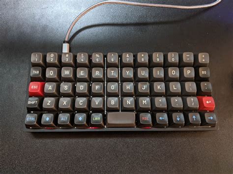 William Huster I Built An Ortholinear Keyboard