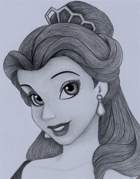 Easy Pencil Drawings Of Disney Princesses