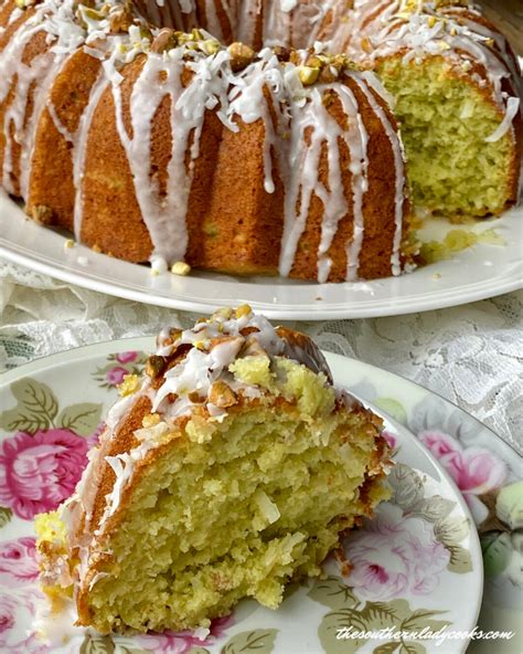 Nutty Pineapple Pistachio Cake The Southern Lady Cooks Dine Ca