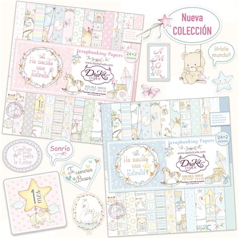 NUEVA COLECCIÓN SCRAPBOOKING BEBÉ HA NACIDO UNA ESTRELLA Dayka Trade