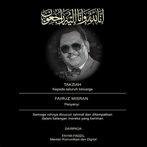 Getaran Semasa Fahmi Ucap Takziah Kepada Keluarga Fairuz Misran