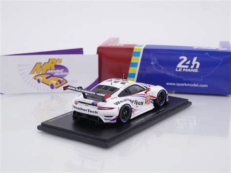 Mrs Modellautos Spark S8651 Porsche 911 RSR 19 Nr 79 2nd LMGTE AM