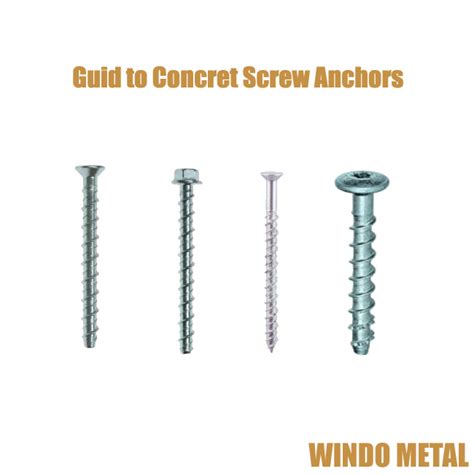 Guide to Concrete Screw Anchors - Bolt Nut by Windo Metal