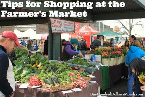 Tips For Shopping At The Farmer S Market One Hundred Dollars A Month