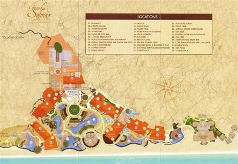 Grand Solmar Land's End Resort & Spa map - Travel resort maps