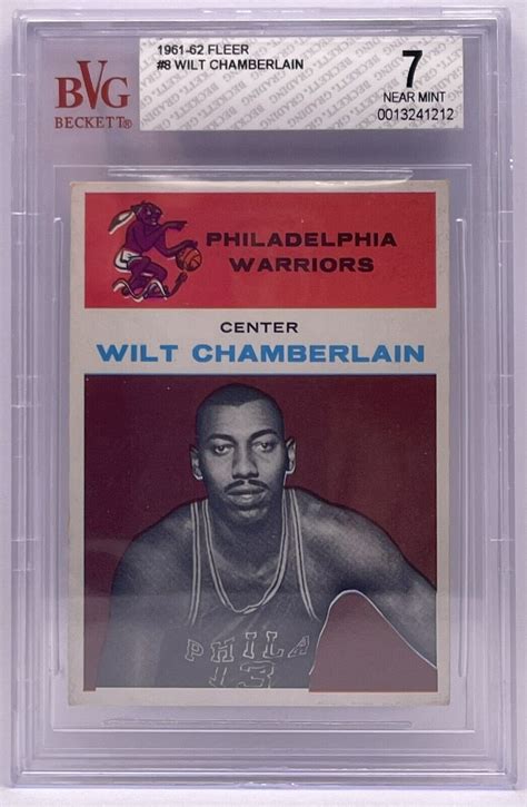 Fleer Wilt Chamberlain Rookie Card Bvg Centered Ebay