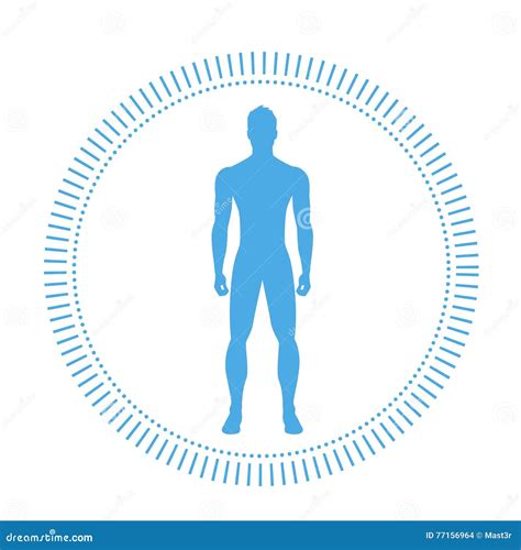 Healthy Man Body Logo Silhouette Icon Vector Illustration