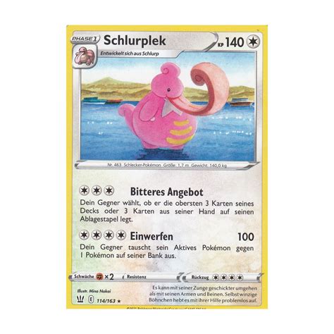 Schlurplek Kampfstile Pokemon Karte G Nstig Kaufen