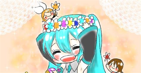 初音ミク ミクさん！ 低山ゆり＠ついったのイラスト Pixiv