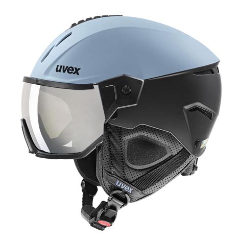 Uvex Instinct Visor Helmet Glacier Blue with Silver Mirrored Lens