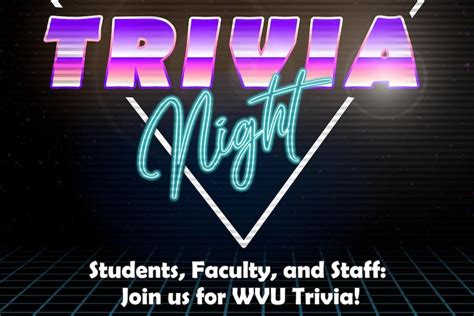 Join in the fun: Participate in Team Trivia Night | E-News | West Virginia University