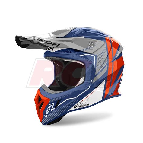 Capacete Airoh Aviator Ace Engine Cerulean Gloss Rc