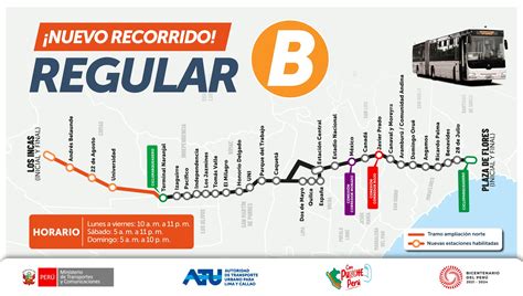 En qué estaciones funcionará la nueva ruta B de la ampliación norte