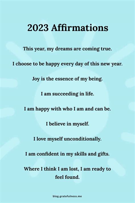 100 2024 Affirmations For A Happy And Healthy New Year