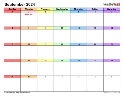 Fillable September 2024 Calendar Printable Calendar 2024