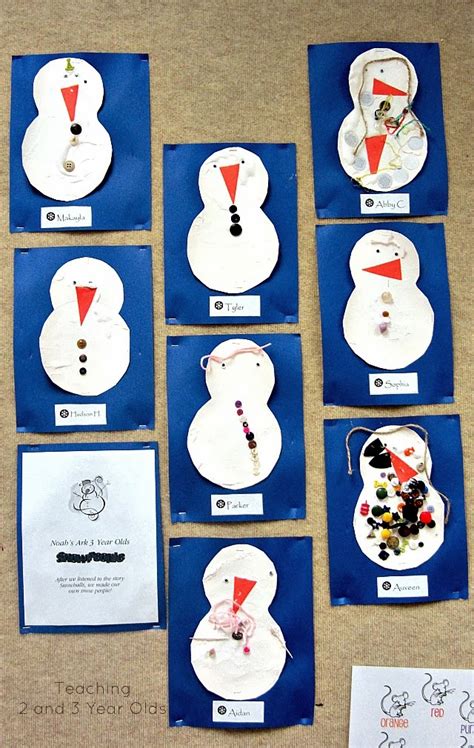 Creative Snowman Art for Preschoolers