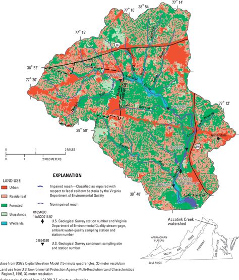 Figure 2 from Patterns and sources of fecal coliform bacteria in three streams in Virginia, 1999 ...