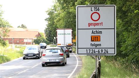 Vollsperrung Von Montag An Gro Baustelle An Der L Zwischen