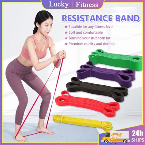 Ready Stockgym Natural Latex Resistance Band Elastic Band Exercise