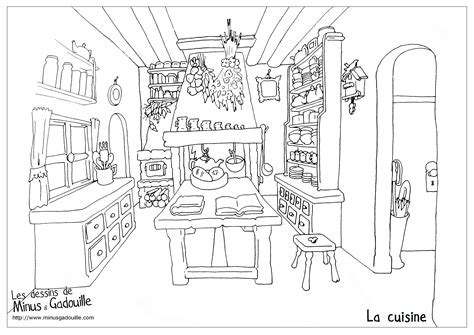 Dibujos De Cocina 63695 Edificios Y Arquitectura Para Colorear Y