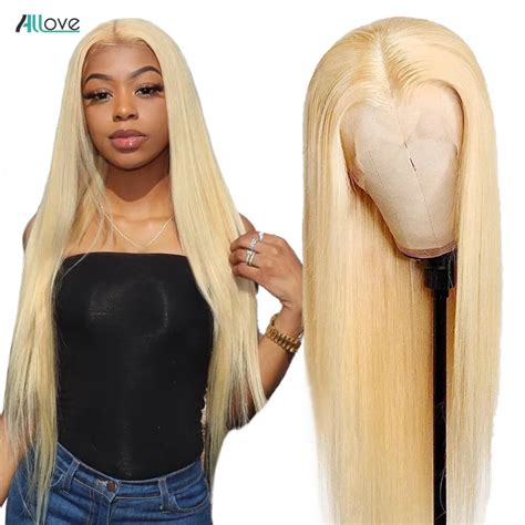 Blonde Lace Front Wig Human Hair Wigs For Women Transparent Lace