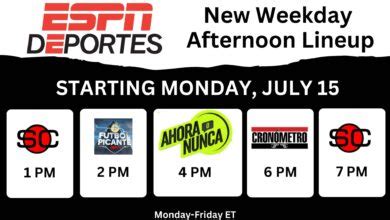 New ESPN Deportes Weekday Afternoon Lineup To Debut July 15 ESPN