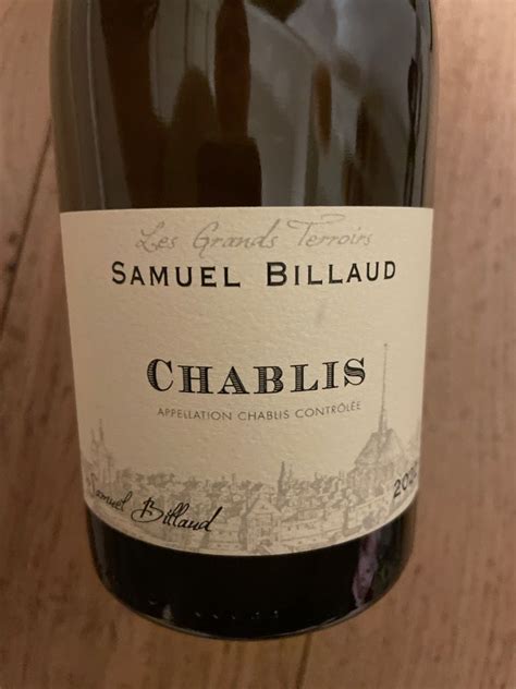 2022 Samuel Billaud Chablis France Burgundy Chablis CellarTracker