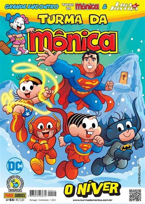 Revelada nova capa do crossover da Turma da Mônica Liga da Justiça