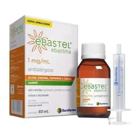 Ebastel Xarope Tem Corticoide - Ebastel 1 Mg/Ml Xarope Com 60 Ml Eurofarma - Momenta | Farmácias Brava ...