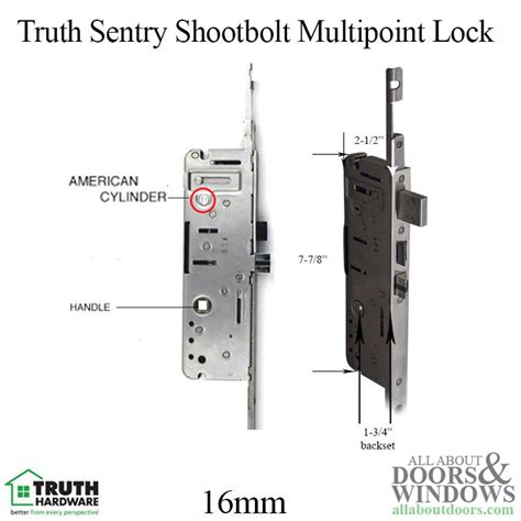 13925 Truth Sentry Active Shootbolt Multipoint Lock