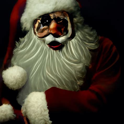 Santa Clause horror style dark, Art Nouveau style : r/aiArt