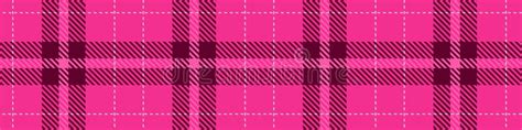 Girly Pink Seamless Plaid Vector Border Gingham Bright Color Checker