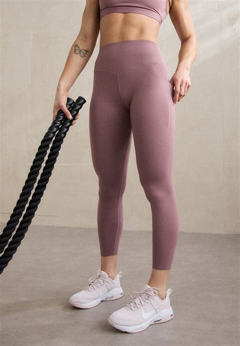 Nike Performance Universa 7 8 Tights Smokey Mauve Black Mauve