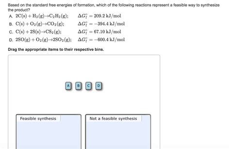 Solved Based On The Standard Free Energies Of Formation Chegg