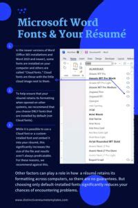 Best Fonts for Your Resume, 2022 - Distinctive Resume Templates