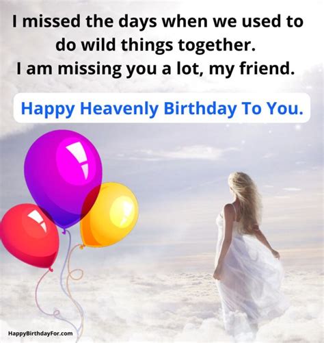 Happy Birthday Wishes For Best Friends In Heaven 25 Messages