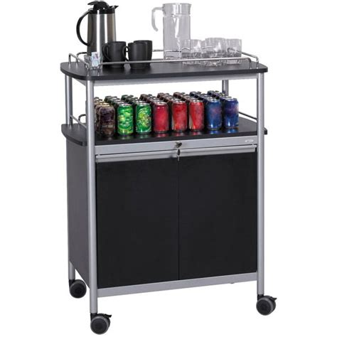 Mobile Beverage Cart Drink Cart Safco Bar Cart