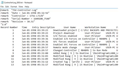 controllogix compactlogix writing controller logs  removable media