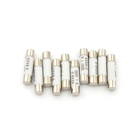 New 10pcs Lot 6 25mm Ceramic Fuse Tube Fuse 6x25mm Fast Blow Ceramic