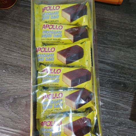 Jual Apollo Bolu Lapis Malaysia Isi 24 Rasa Pandan Coklat Cokelat