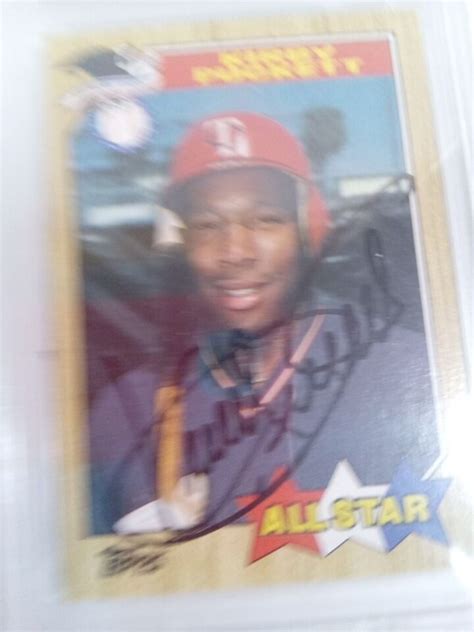 Topps Kirby Puckett Signed Card Psa Nm Ebay