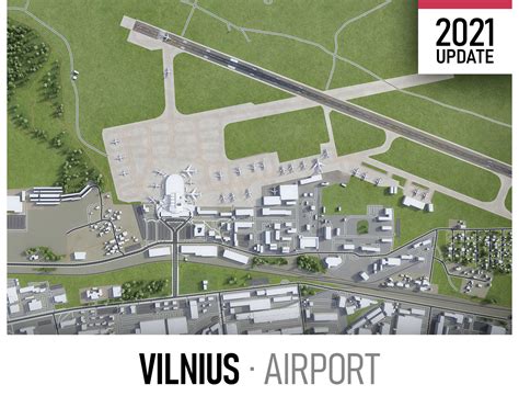 3D Model Vilnius Airport VR AR Low Poly CGTrader