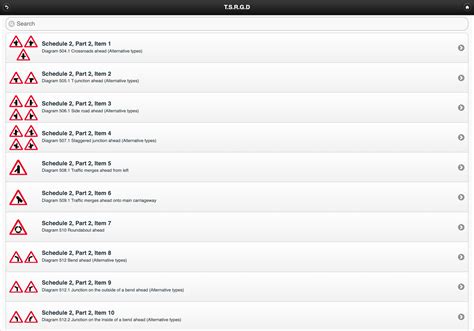 TSRGD - Traffic Signs Regulations and General Directions 2016-2022