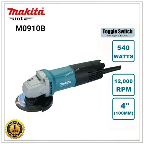 Jual Makita M0910B Mesin Gerinda Tangan 4 Angle Grinder 4 Inch MT91A