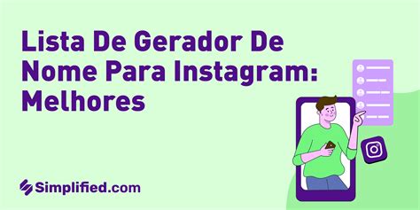 Lista De Gerador De Nome Para Instagram 7 Melhores